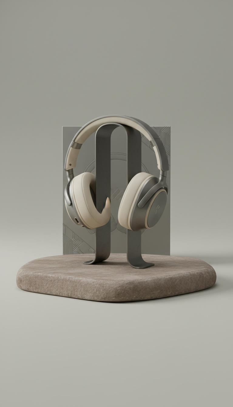 Polished Metal Signature Edition Headphones — Brushed Metal, Premium Audio