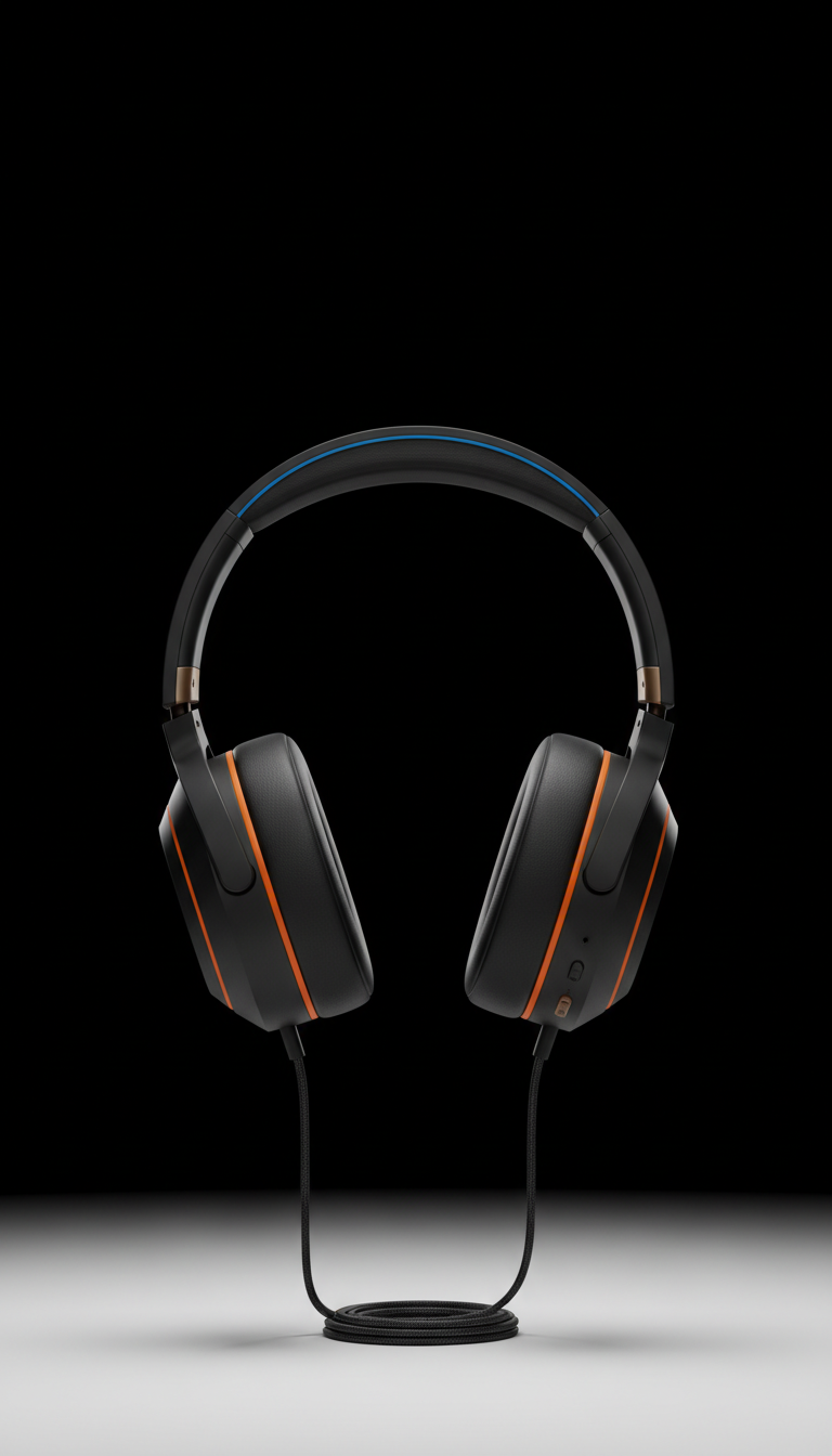 Over-Ear Aluminum Wired Headphones