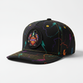 Gnome Lid J - HeadSpace hat with lightning storm gnome wizard logo